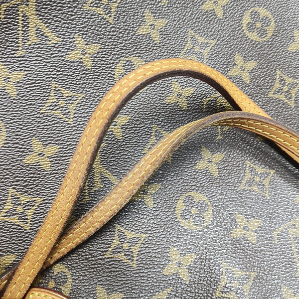 NEVERFULL MM Monogram Coated Canvas Brown