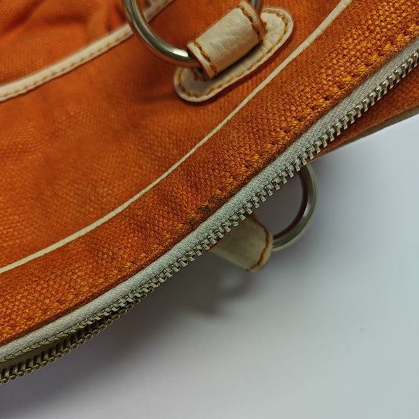 Canvas Top Handle Bag Orange