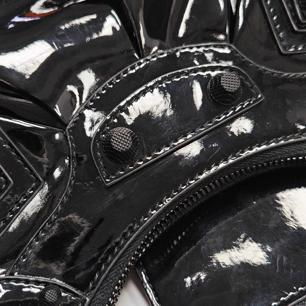 Le Cagole Small Patent Leather Black