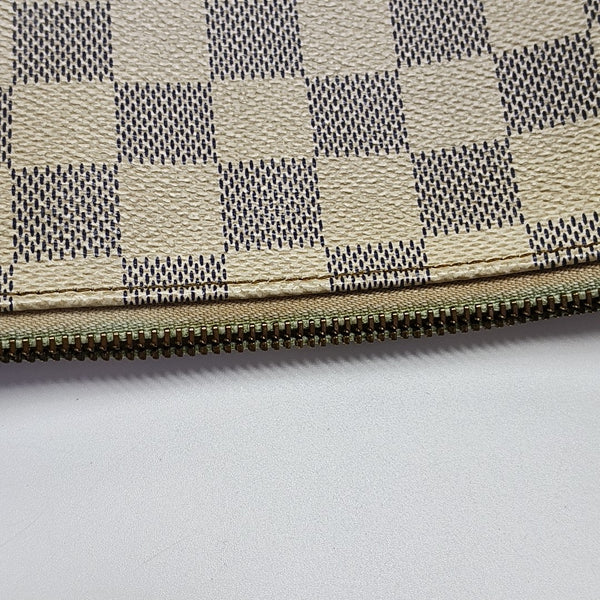 EVA Damier Azur Coated Canvas White