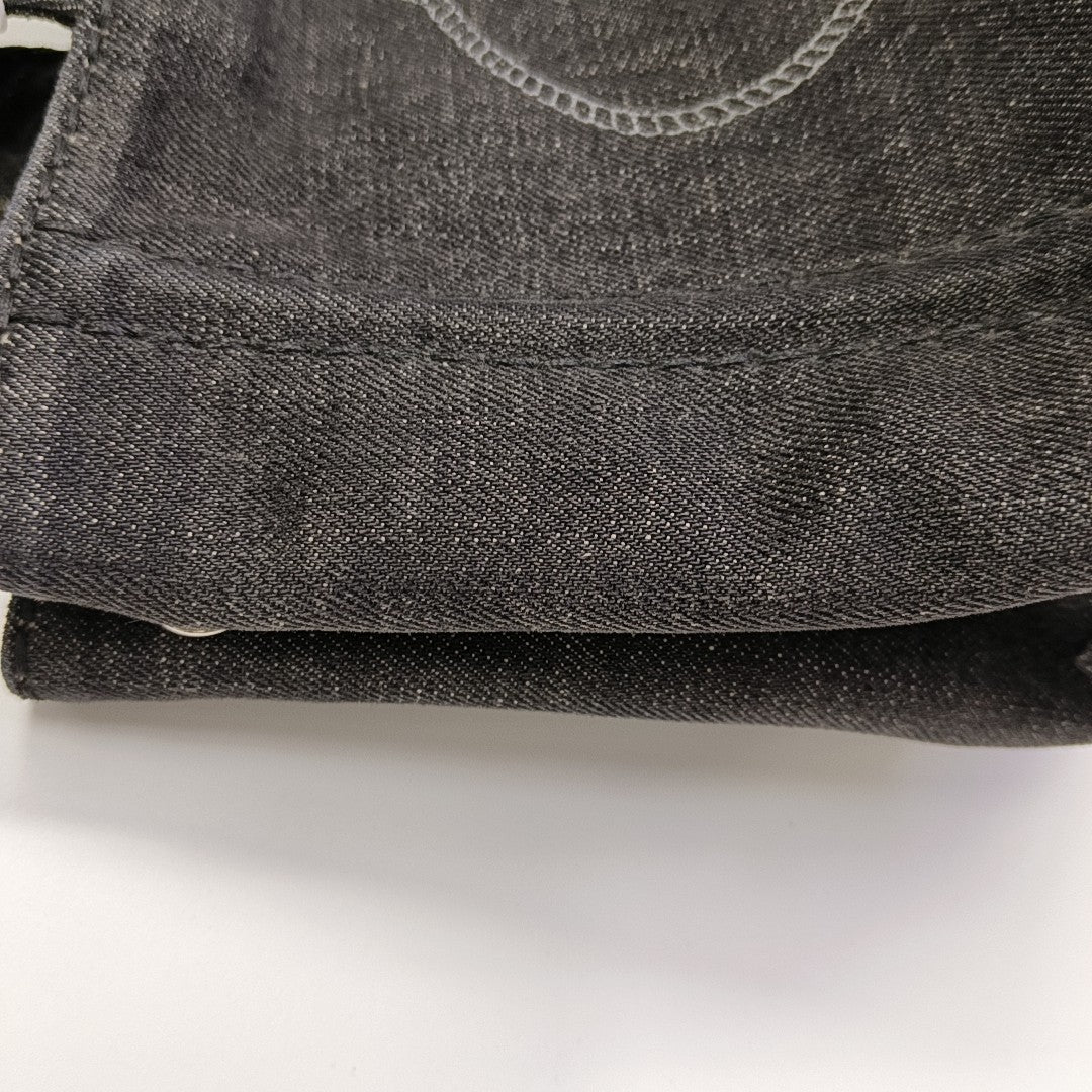 Denim Quilted Denim Black