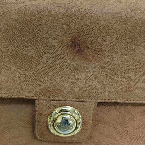 Calfskin Shoulder Bag Brown