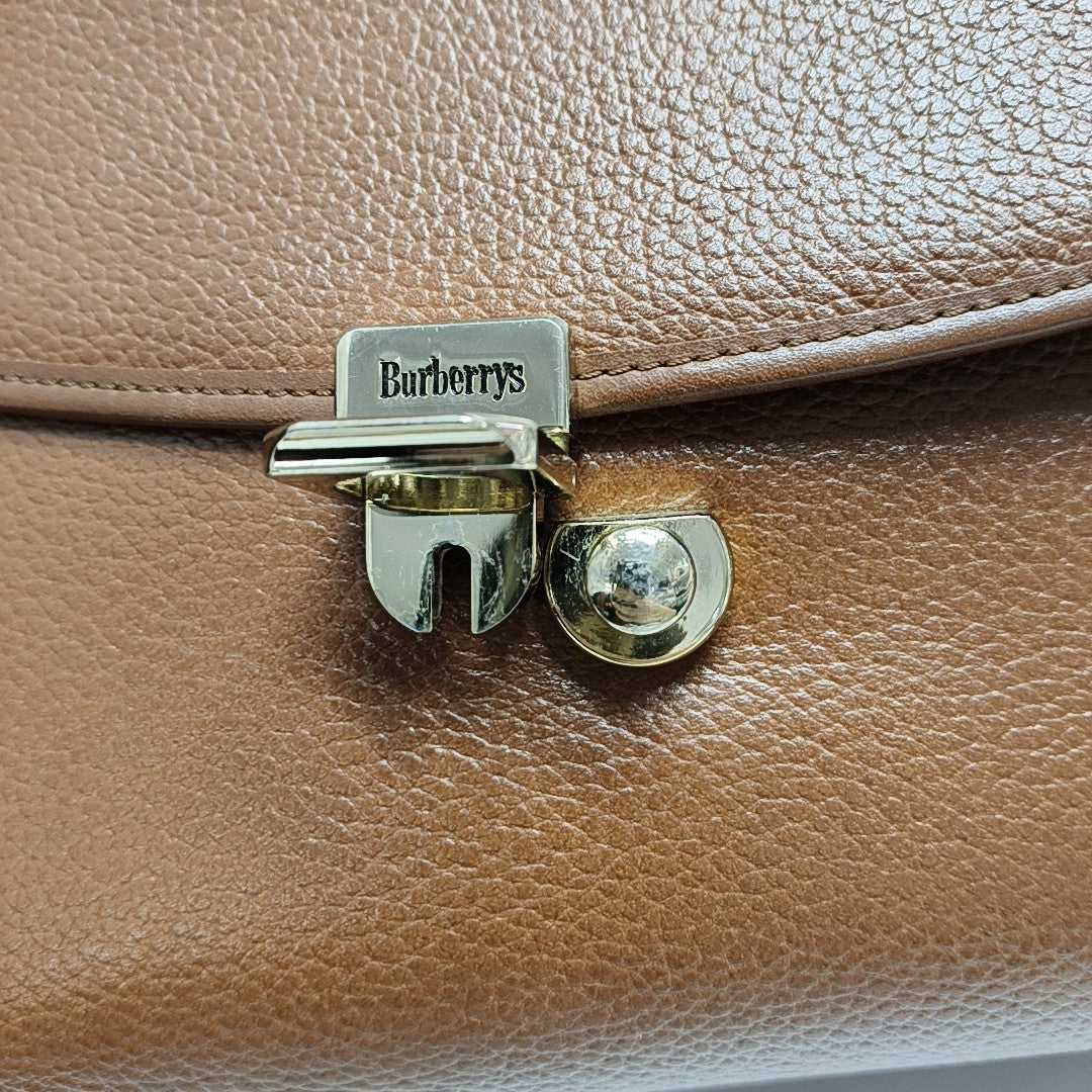 Calfskin Shoulder Bag Brown