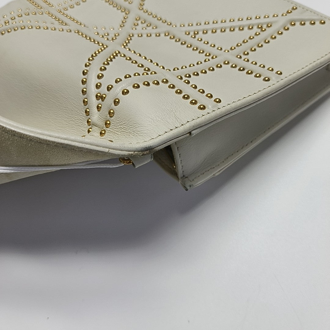 Diorama Cannage Lambskin White