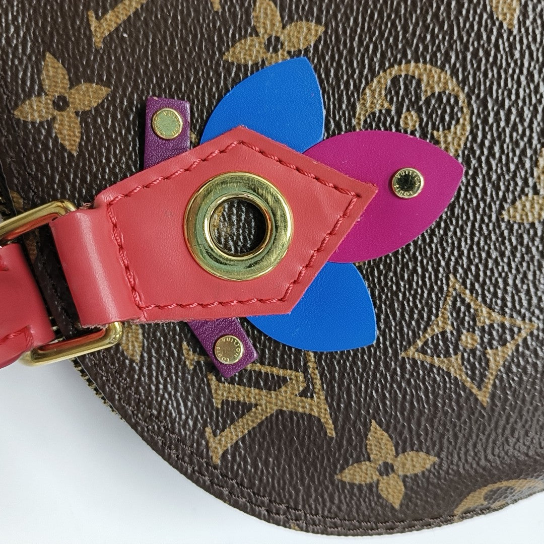 ALMA BB Monogram Coated Canvas Brown