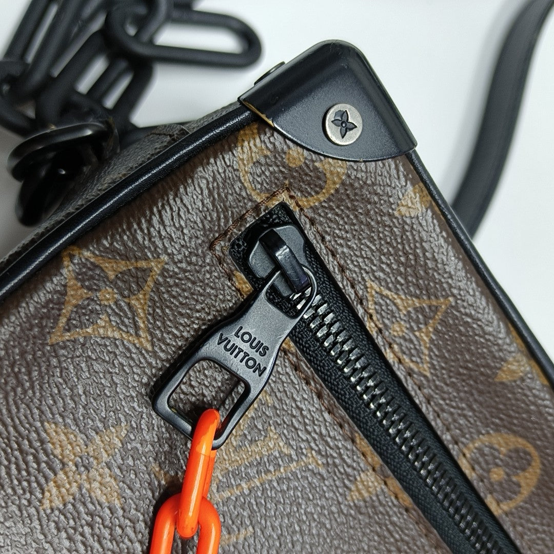 SOFT TRUNK Mini Monogram Coated Canvas Brown