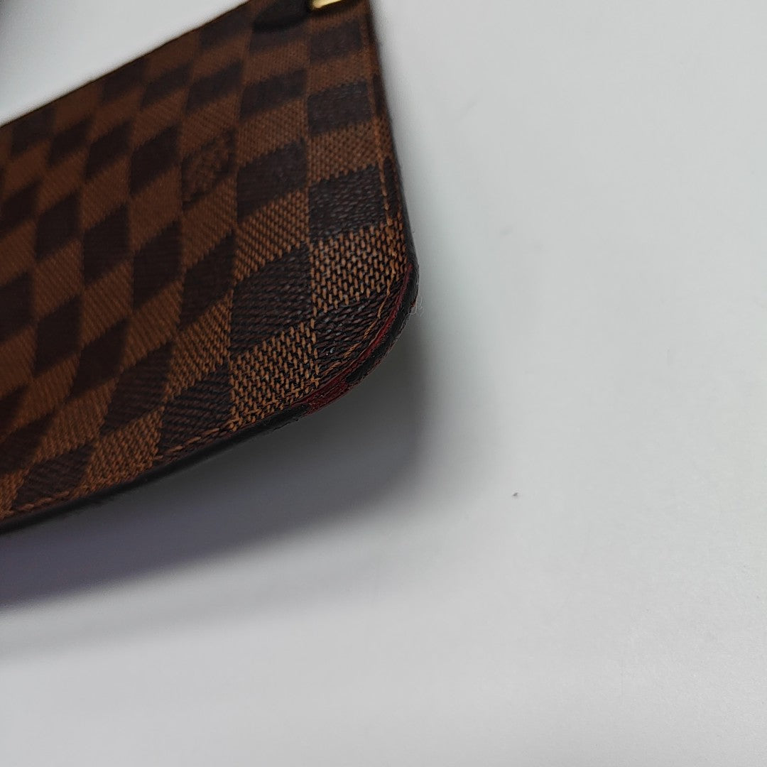 NEVERFULL MM Damier Ebene Coated Canvas Brown