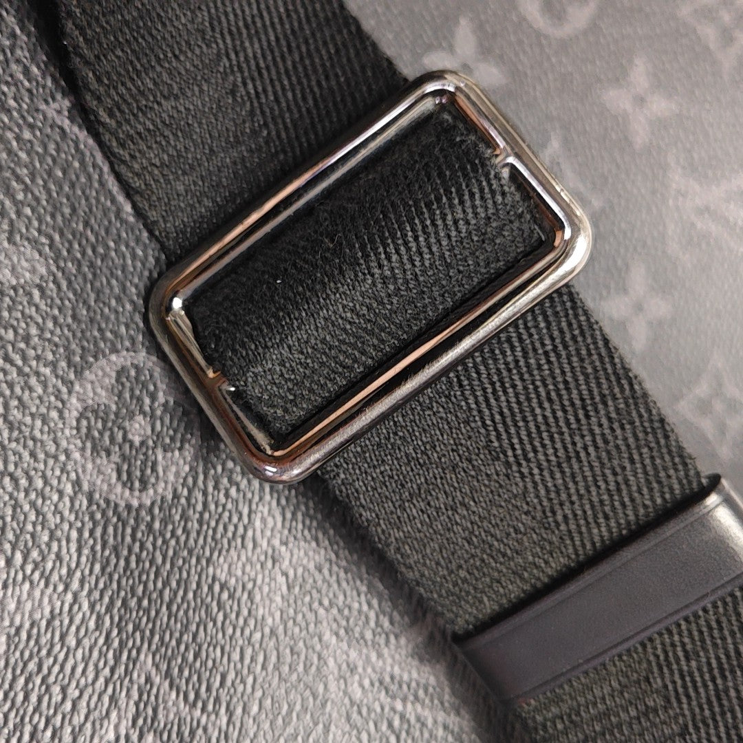 DISTRICT MM Monogram Coated Canvas Black