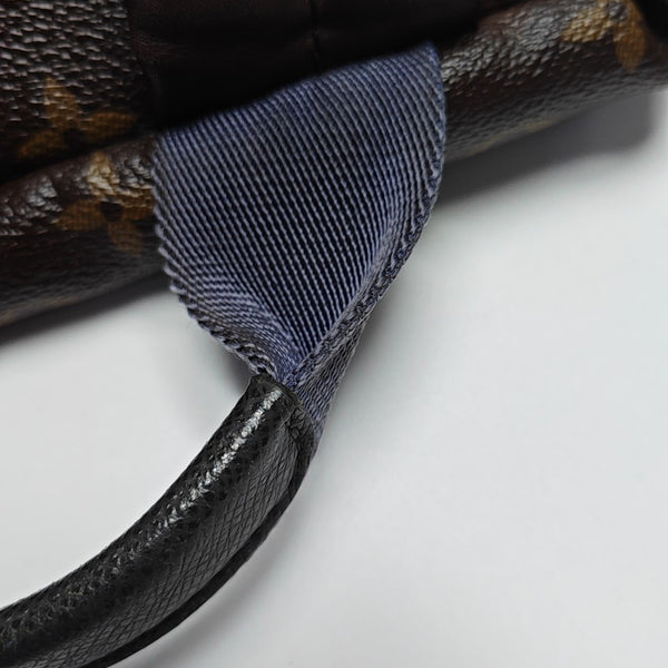 JOSH Monogram Coated Canvas Brown