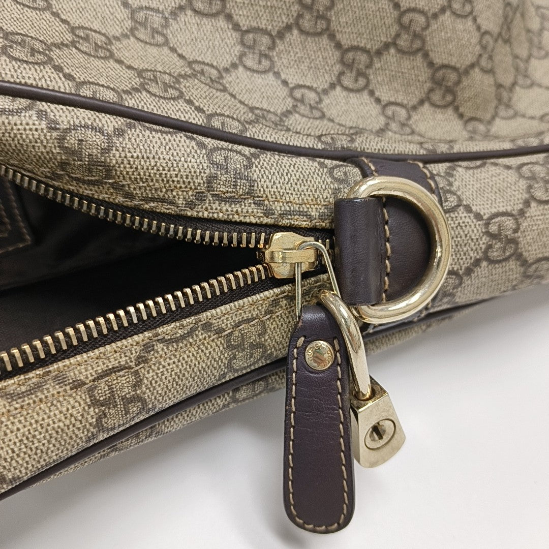 Monogram Coated Canvas Top Handle Bag Beige