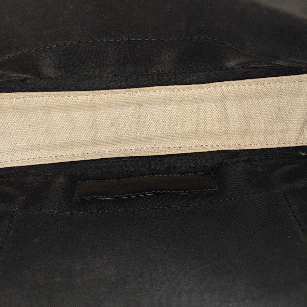 Navy Mini Canvas White