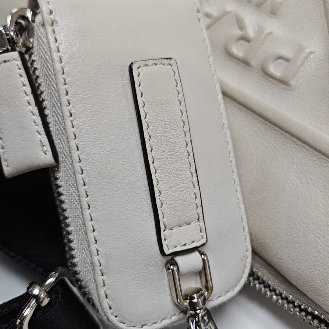 Triangle Calfskin White