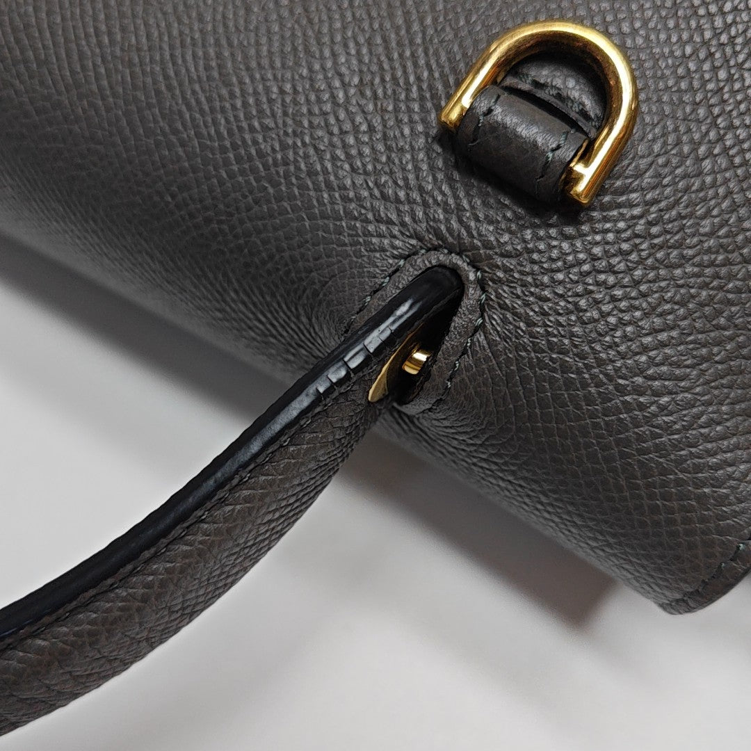 BELT Mini Calfskin Gray