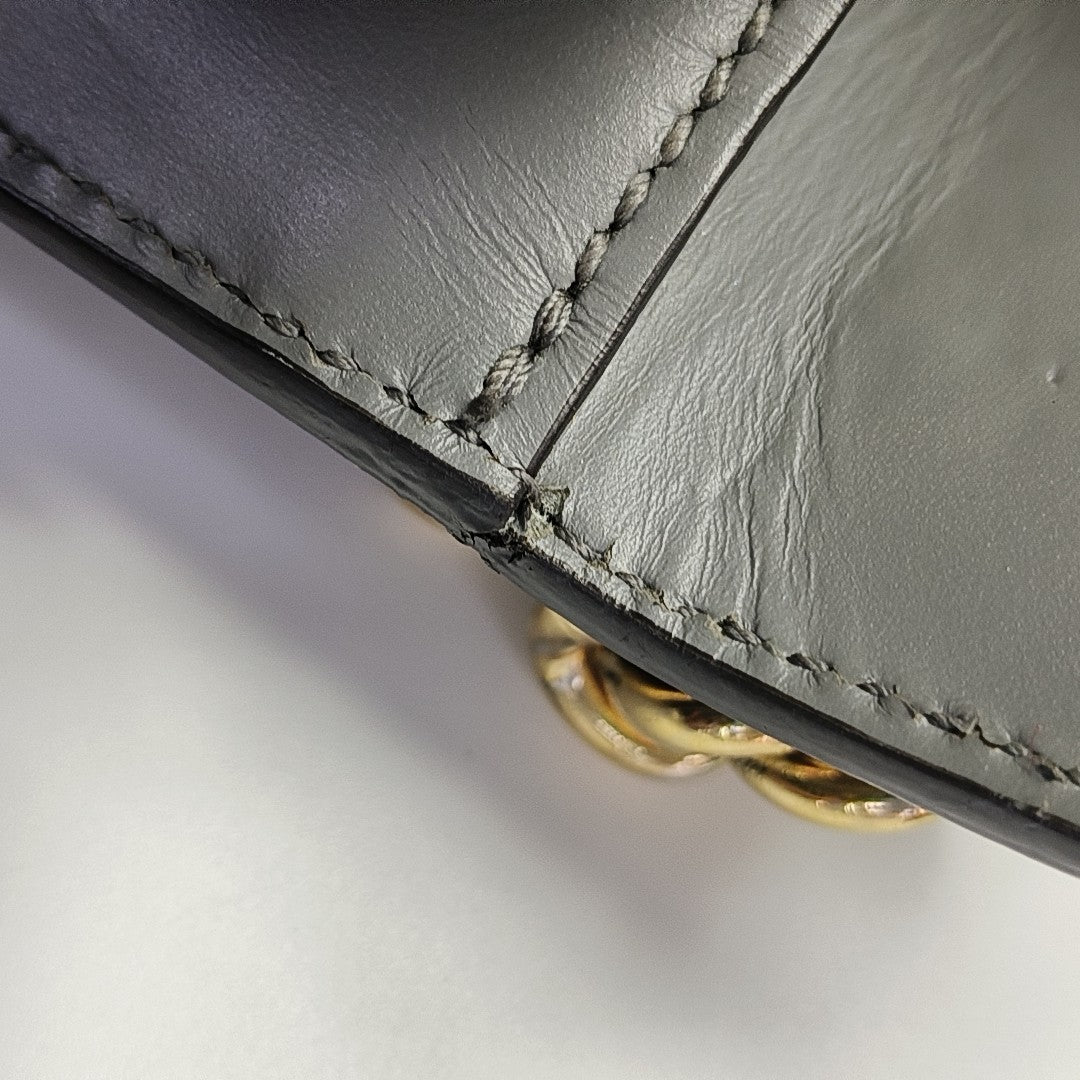 Padlock Small Monogram Calfskin Gray