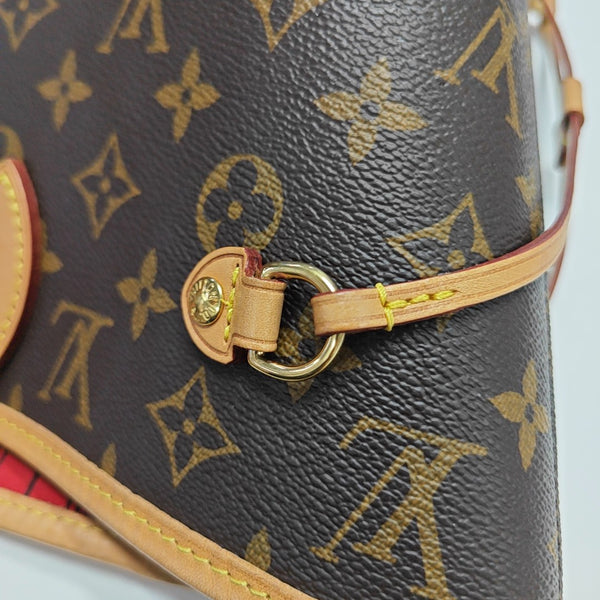 NEVERFULL MM Monogram Coated Canvas Brown