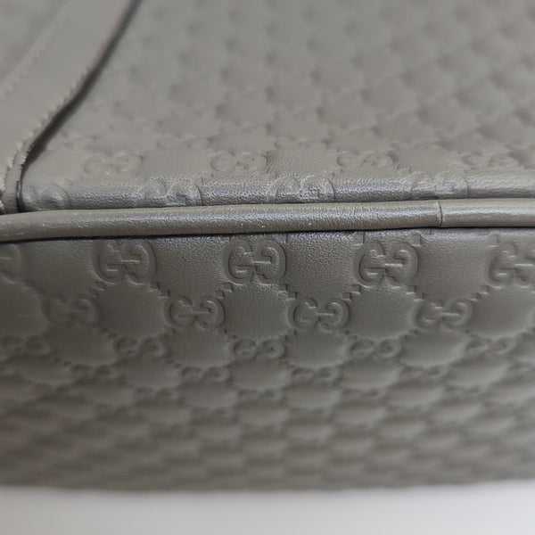 Microguccissima Monogram Calfskin Gray
