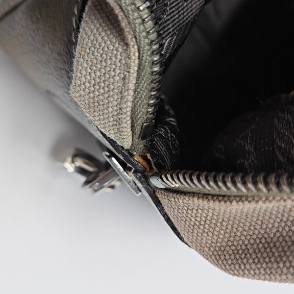 Canvas Top Handle Bag Gray