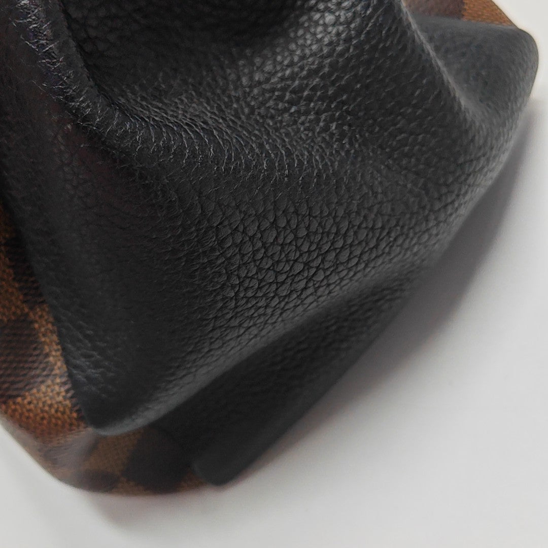 NORMANDY Damier Ebene Coated Canvas Brown