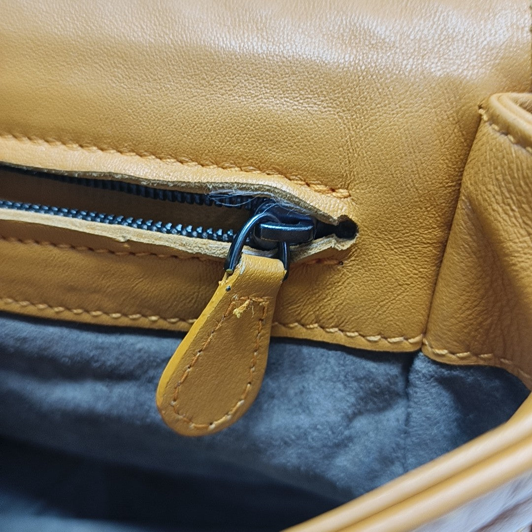 Calfskin Shoulder Bag Orange