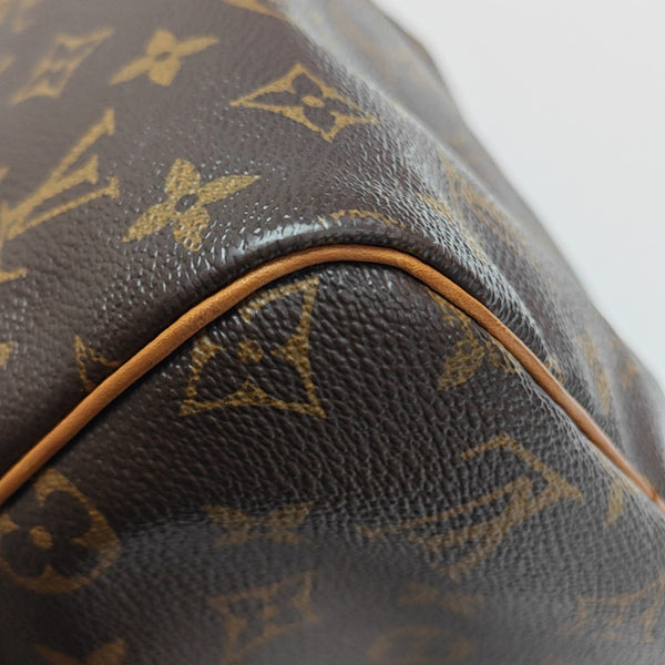 SPEEDY 30 Monogram Coated Canvas Brown
