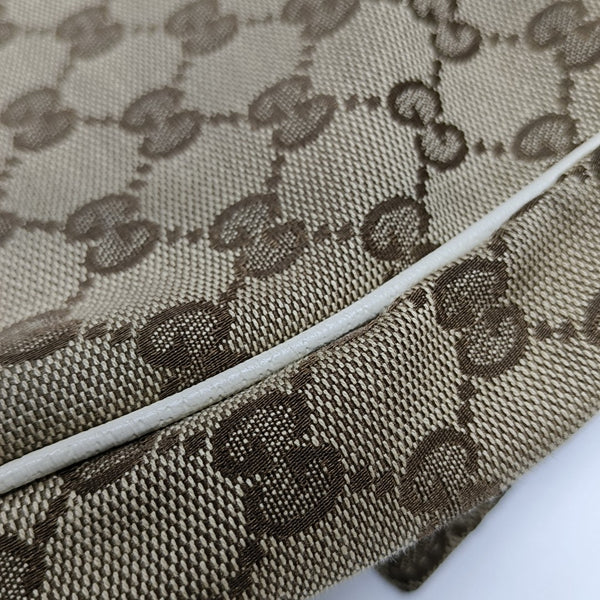 Monogram Canvas Crossbody Bag Beige