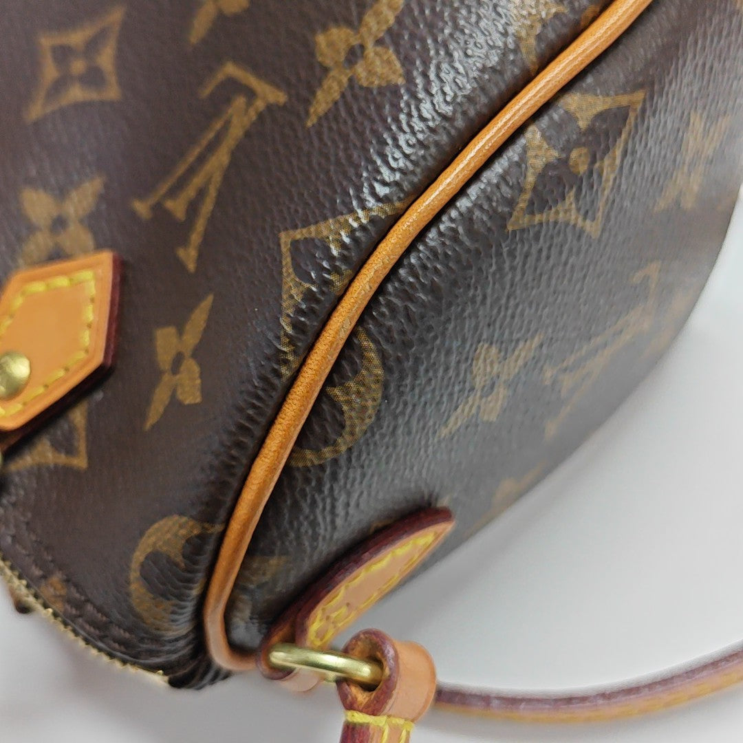 SPEEDY Nano Monogram Coated Canvas Brown