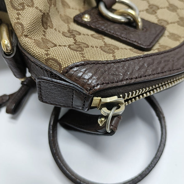 Monogram Canvas Tote Bag Brown