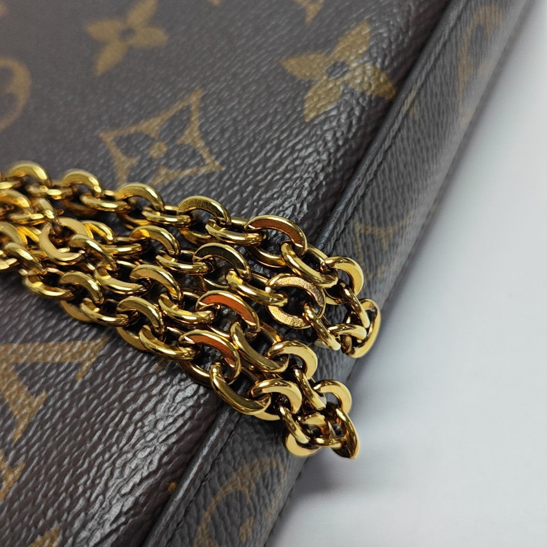 FÉLICIE Monogram Coated Canvas Brown