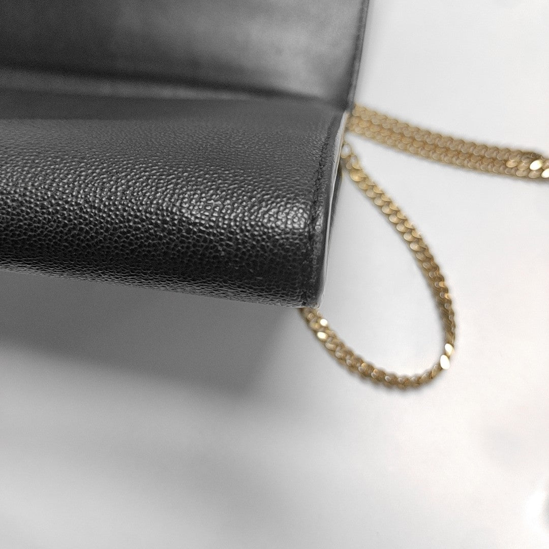 Calfskin Shoulder Bag Black