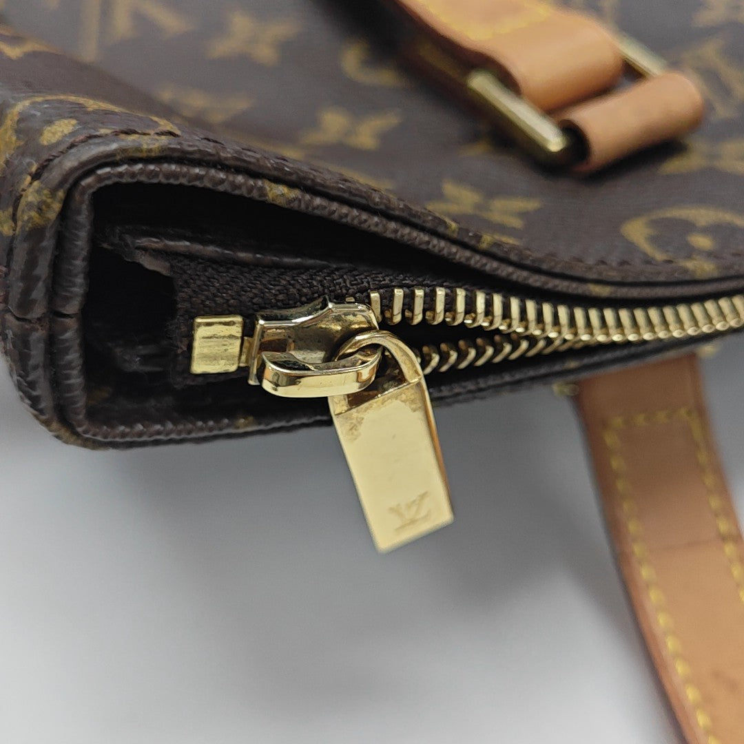 PIANO PM Monogram Coated Canvas Brown