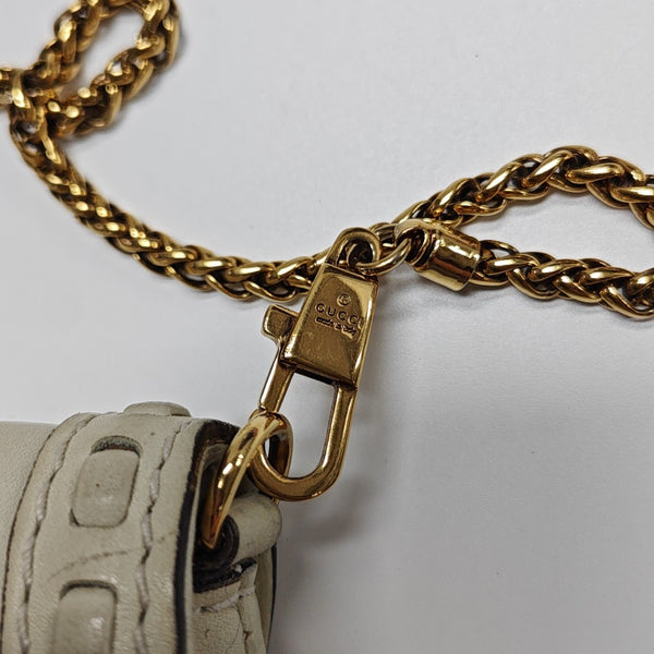 Snaffle Bit Calfskin White