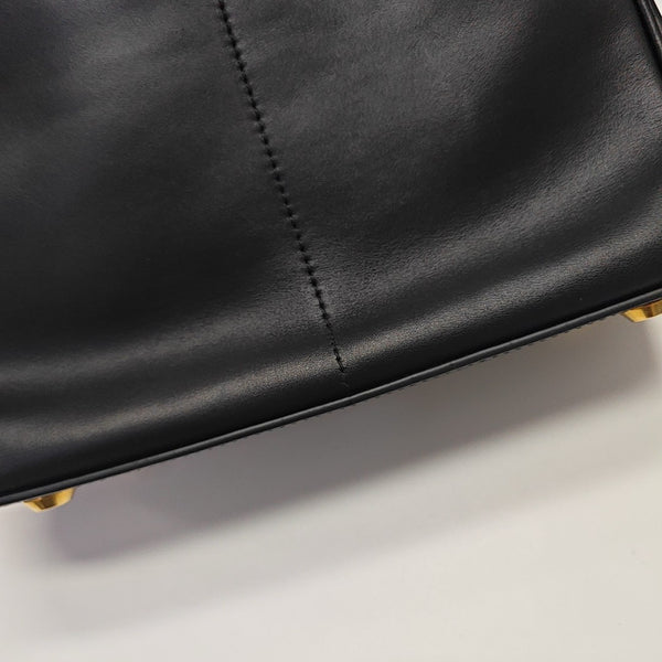 Calfskin Shoulder Bag Mini Black