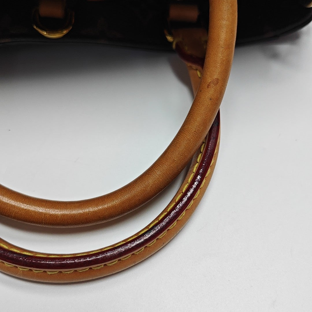 MONTAIGNE Monogram Coated Canvas Brown