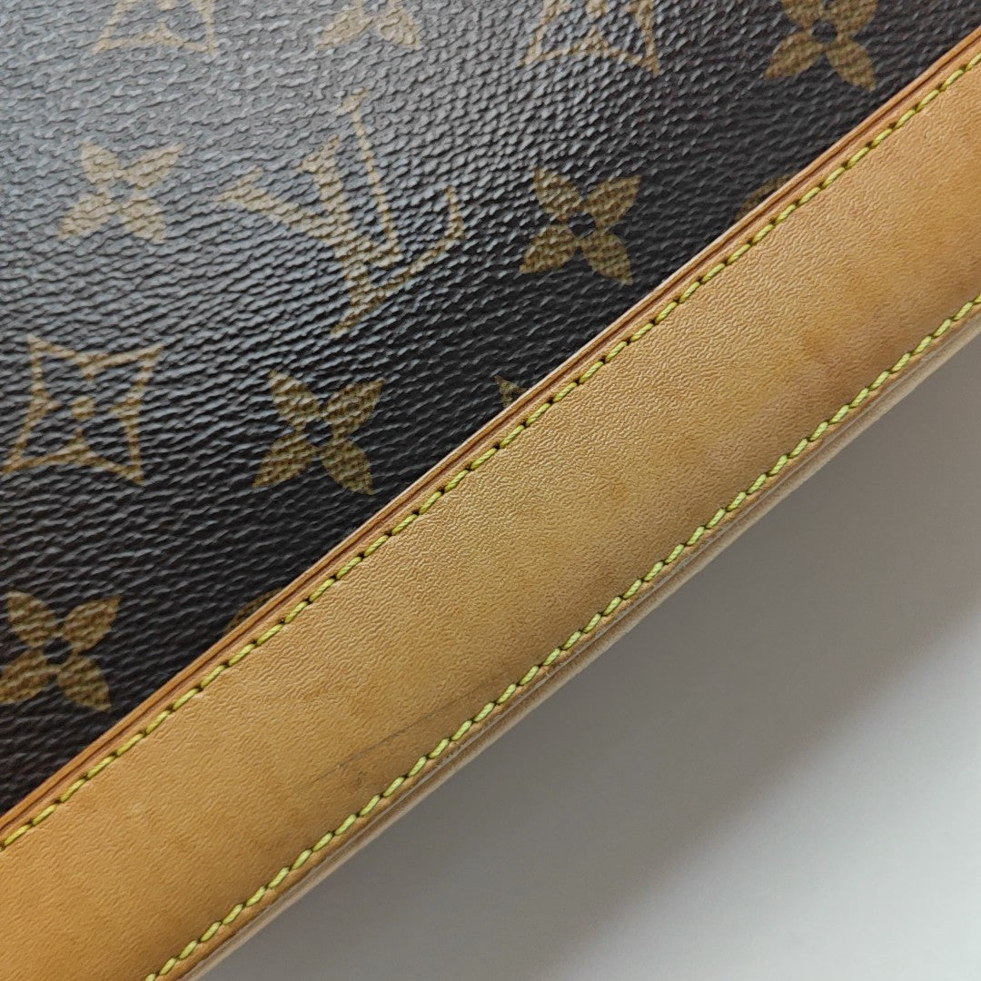 ALMA BB Monogram Coated Canvas Brown