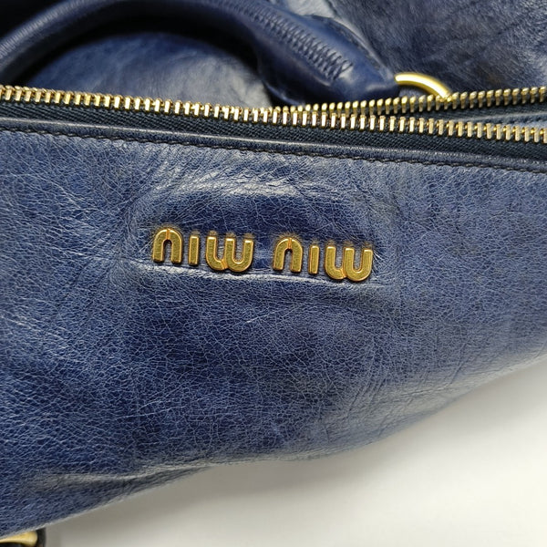 Bow Calfskin Blue
