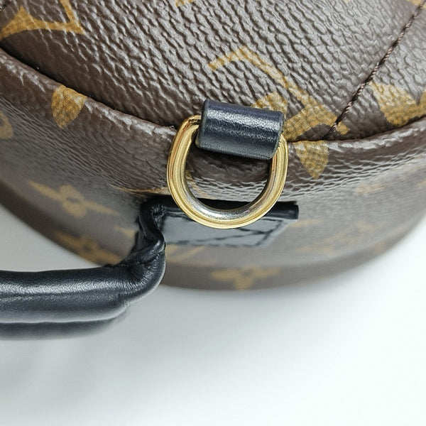 PALM SPRINGS Mini Monogram Coated Canvas Brown