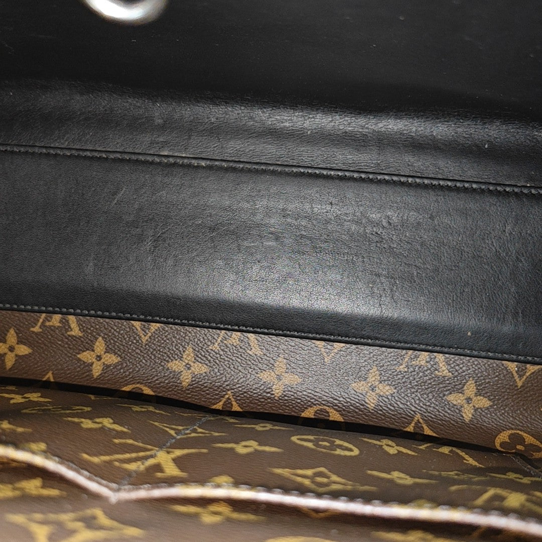 CITY STEAMER MM Monogram Coated Canvas Brown