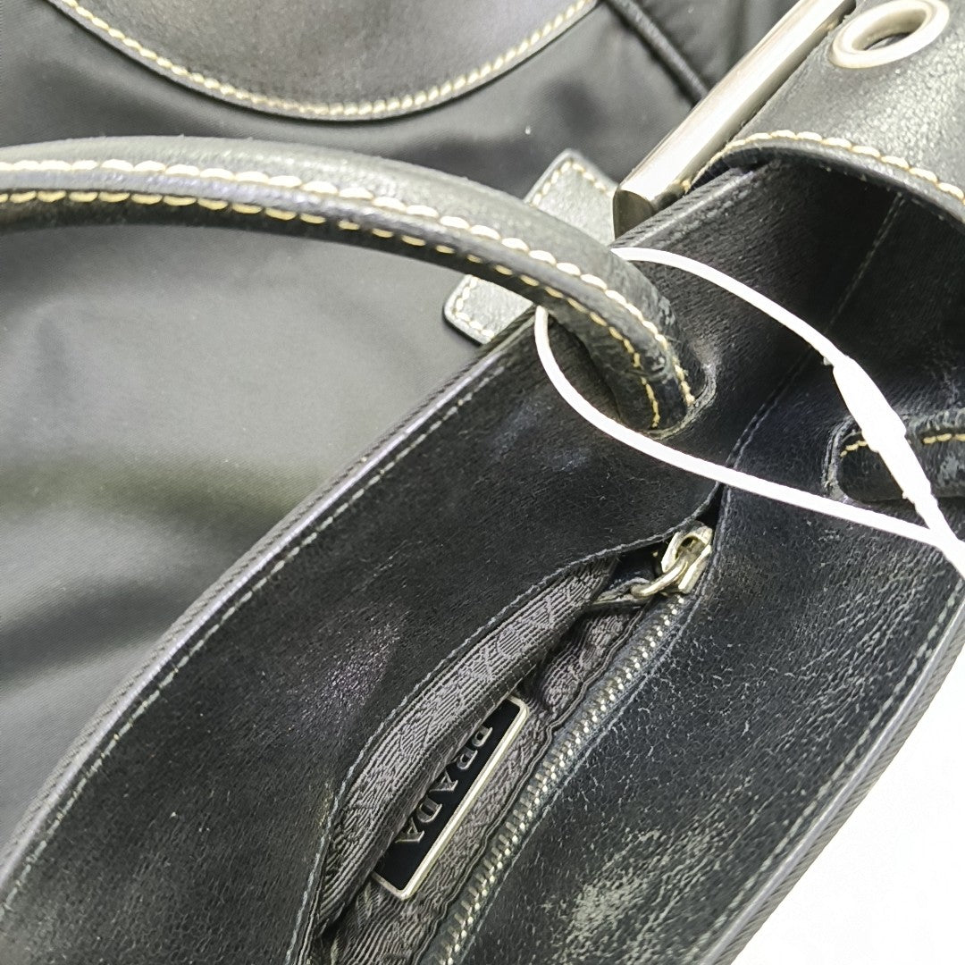 Nylon Tote Bag Black