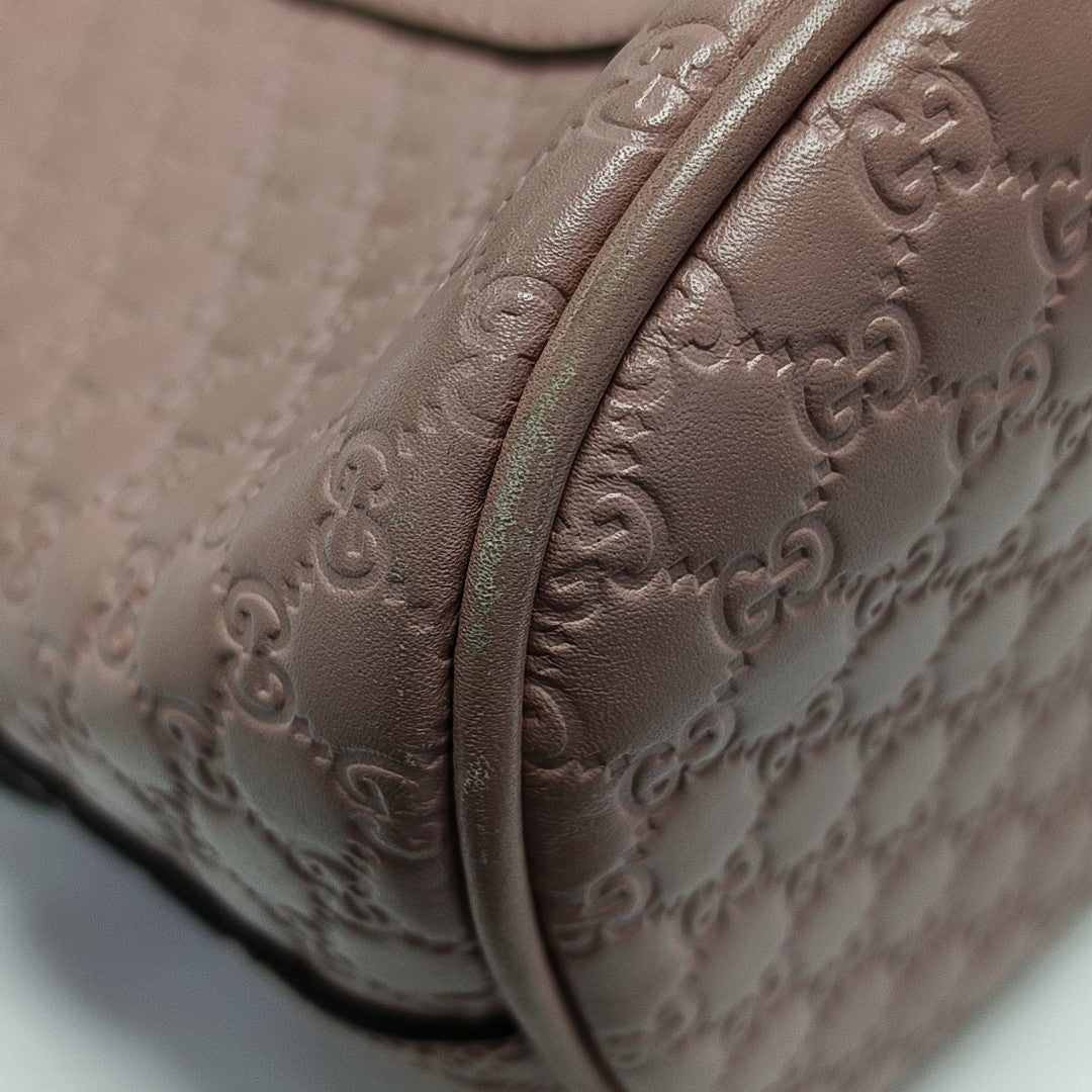 Microguccissima Monogram Calfskin Beige