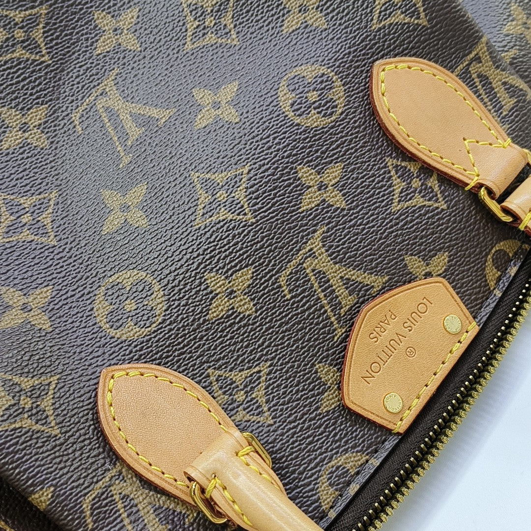 TURENNE Monogram Coated Canvas Brown