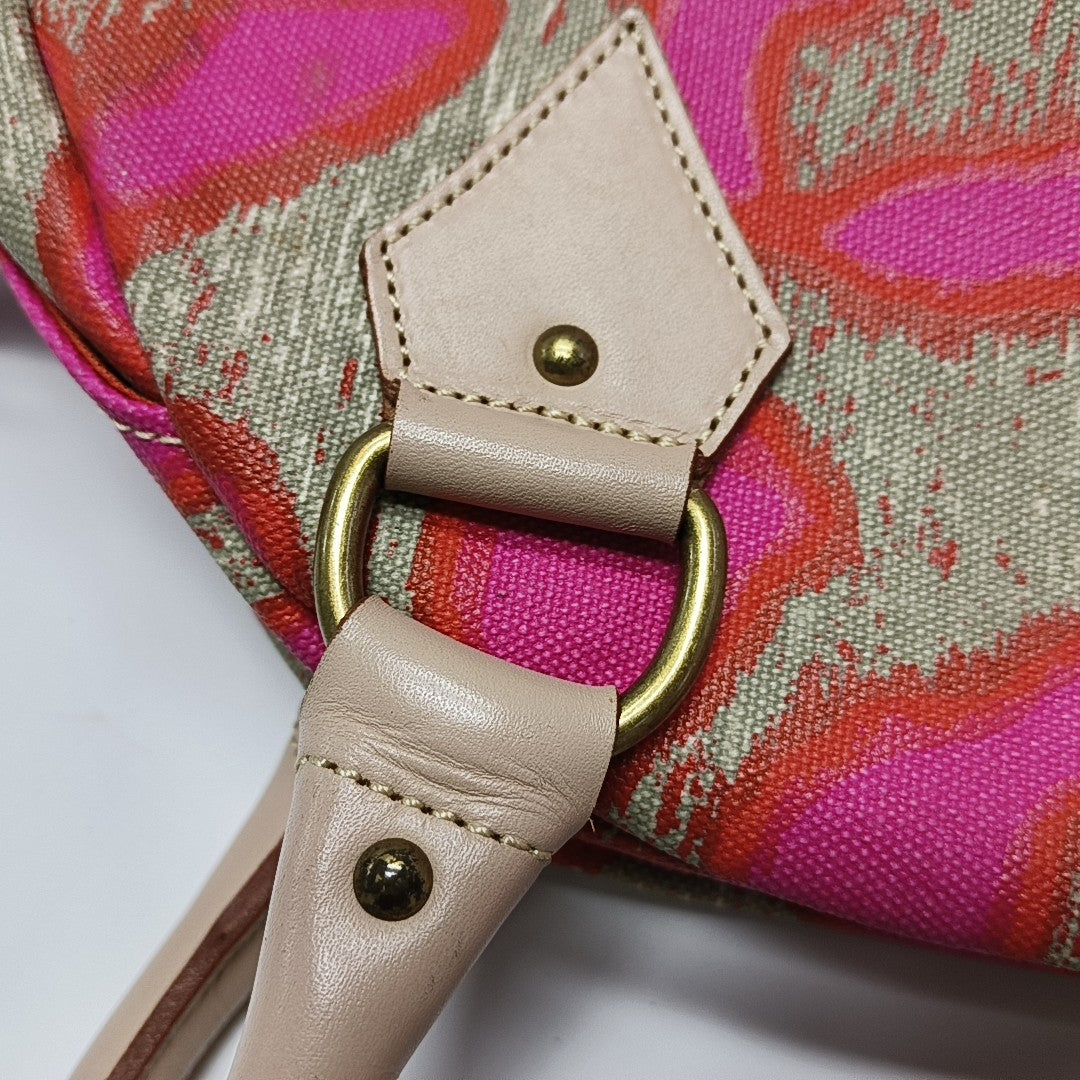 Canvas Top Handle Bag Multicolor