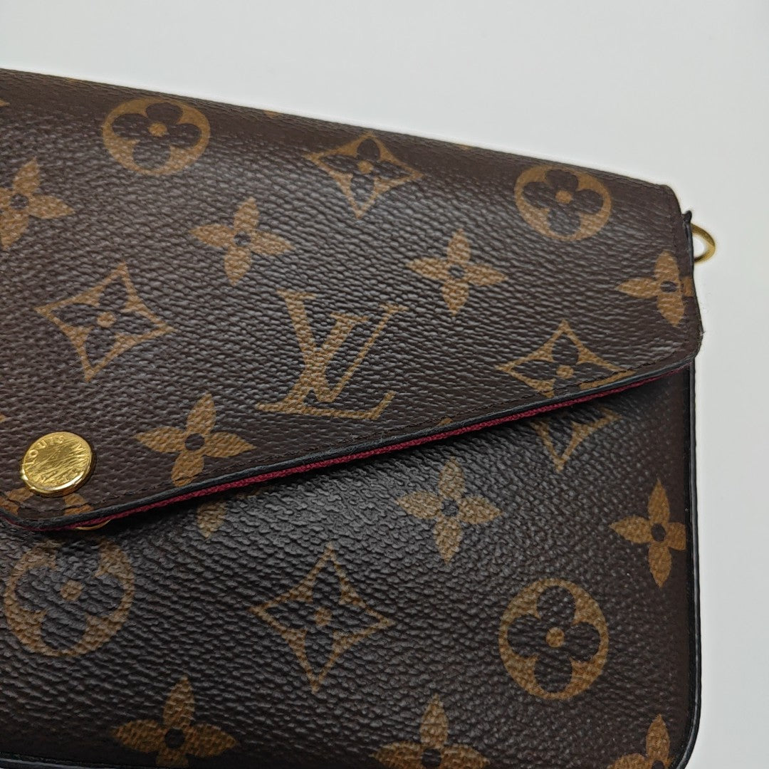 FÉLICIE Monogram Coated Canvas Brown