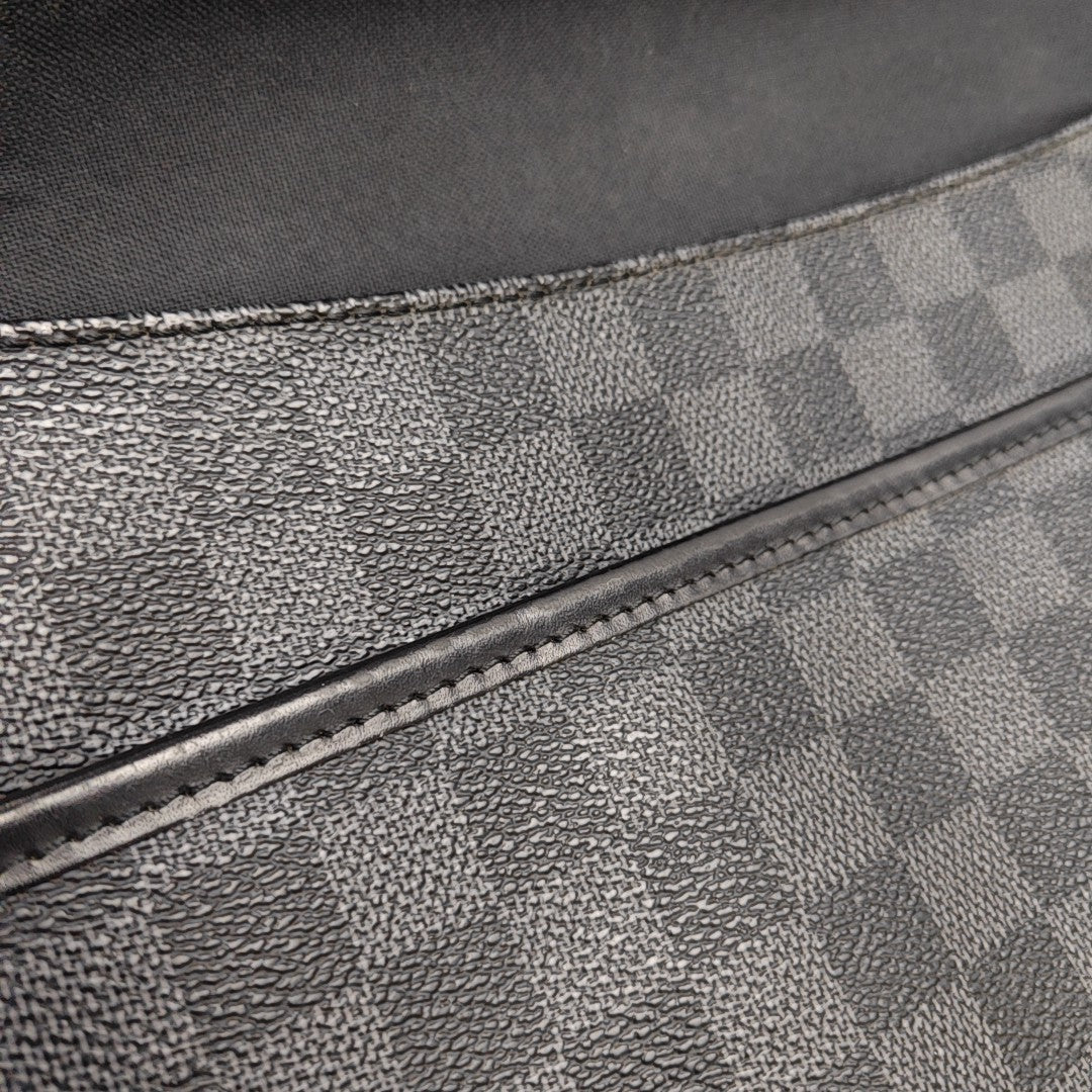 DANIEL Damier Graphite Coated Canvas Gray