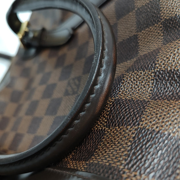 BERKELEY Damier Ebene Coated Canvas Brown