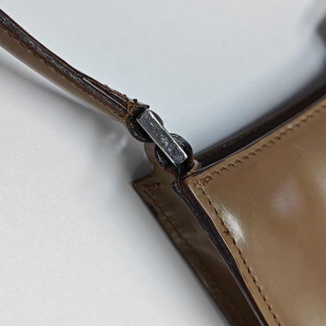 Calfskin Shoulder Bag Beige