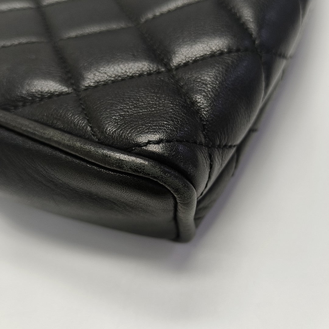 Quilted Calfskin Clutch Black