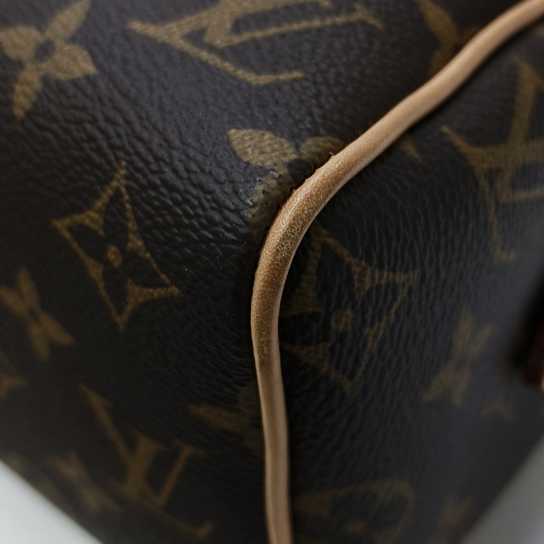 SPEEDY 20 Monogram Coated Canvas Brown