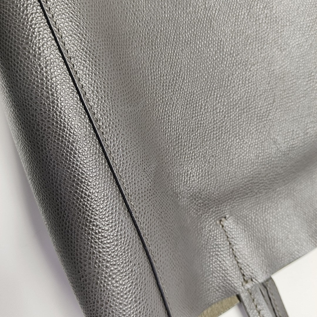 VERTICAL CABAS Mini Calfskin Gray