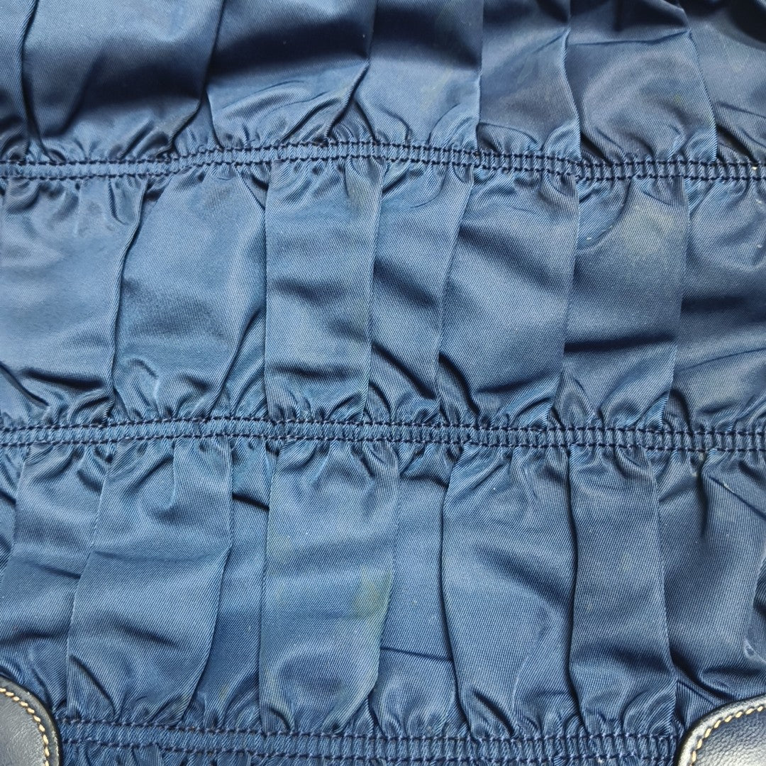 Gaufre Quilted Nylon Blue