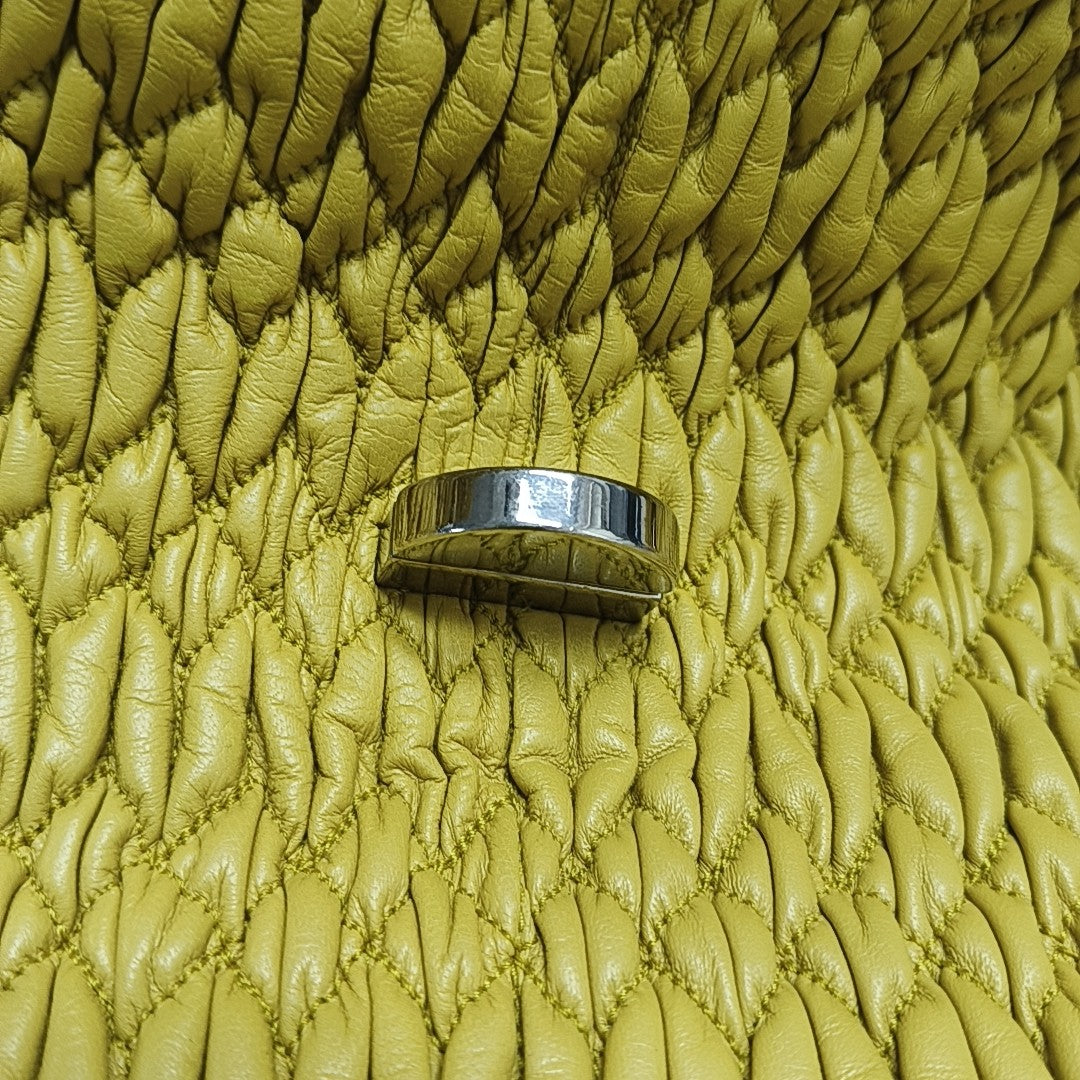 Quilted Lambskin Shoulder Bag Yellow
